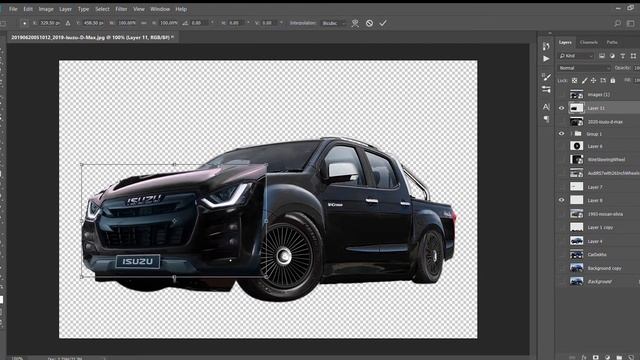 Isuzu D-max Vcross modification on Photoshop......Must Watch смотреть онлайн