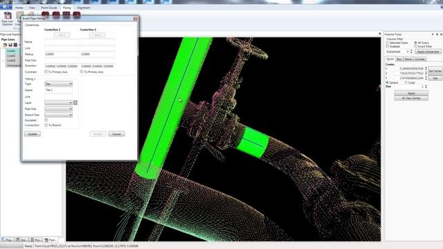 KOHERA3D Piping - Laser scanning software for fitting pipe to 3D laser scans. смотреть онлайн