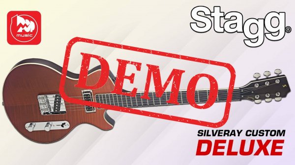 Необычная электрогитара STAGG SVYCSTDLX FRED - демонстрация звучания