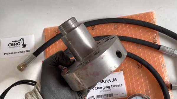 Montabert Gas Charging Device Hydraulic Breaker Accumulator Gas Charging Kit 86490364