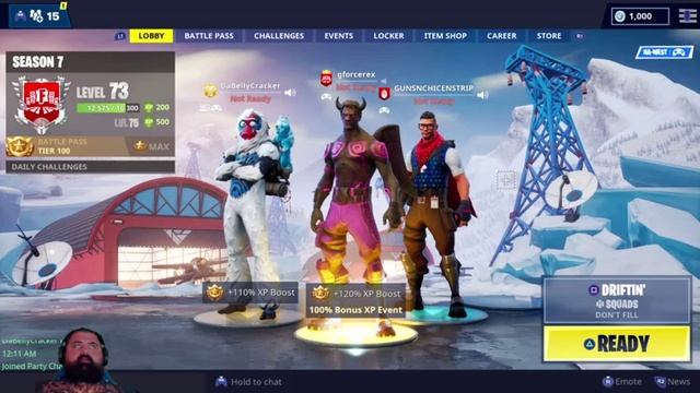 Late Nite Fortnite Sqads Let's Go g4ce rex Fortnite смотреть онлайн