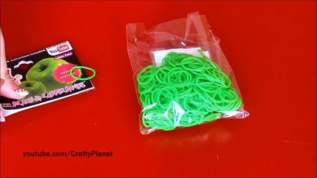 GREEN APPLE Scented Rainbow Loom Rubber Band Haul - Rubber Band Bracelets, Rings, Charms смотреть онлайн
