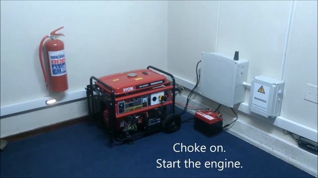 Ryobi Generator auto start using GSM Commander смотреть онлайн