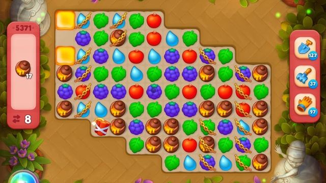 GardenScapes Level 5371 no boosters смотреть онлайн