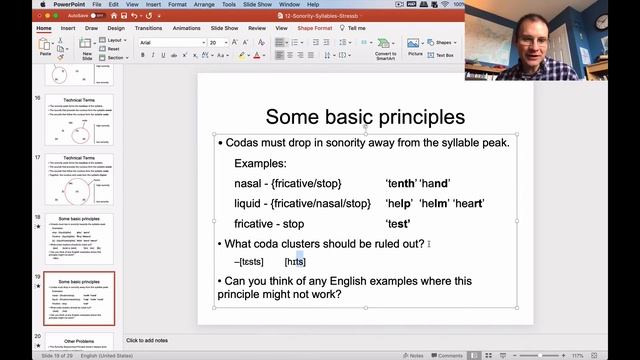 Linguistics 341 - Intro Phonetics - Sonority, Syllables, Stress смотреть онлайн