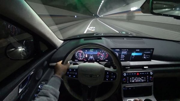 2024 Genesis GV80 3 5T GDi AWD POV night drive