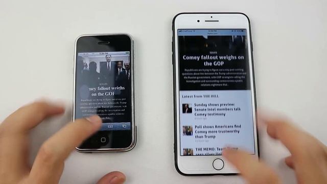Iphone 2G run OS 1 vs IOS 11 on Iphone 7 plus - Surprisingly with the results смотреть онлайн