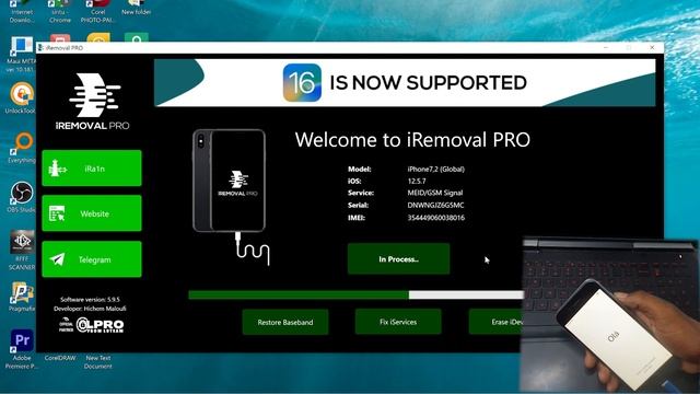 IPHONE 6 ICLOUD BYPASS WITH NETWORK || IREMOVAL PRO TOOL ||FLASH BY 3U TOOL