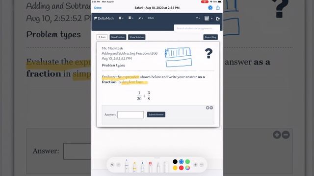 iPad with Delta Math смотреть онлайн