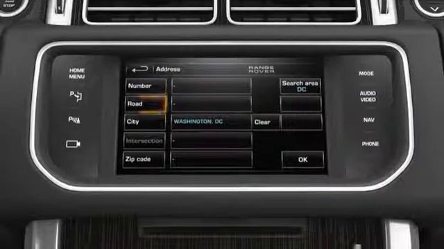 Range Rover Navigation System- Entering a Destination смотреть онлайн