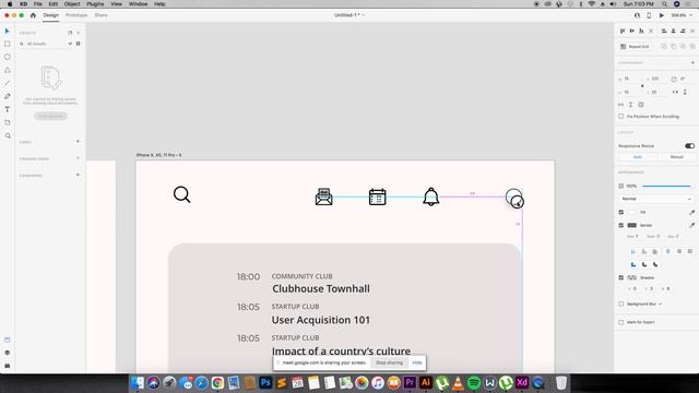 REDESIGNING THE CLUBHOUSE APP WITH ADOBE XD смотреть онлайн