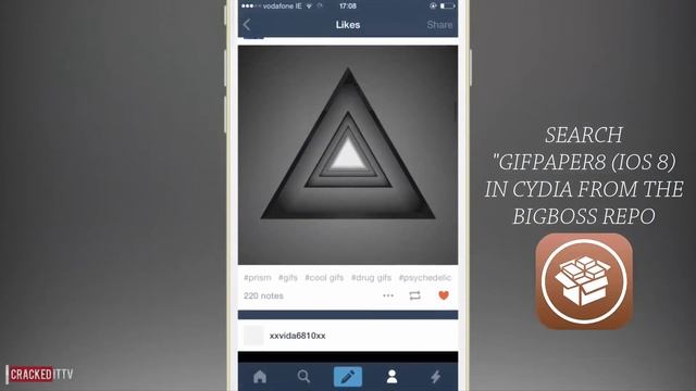 GIFPaper8 (iOS 8) - How to set gifs as wallpapers or lockscreen - Jailbreak Cydia Tweak смотреть онлайн