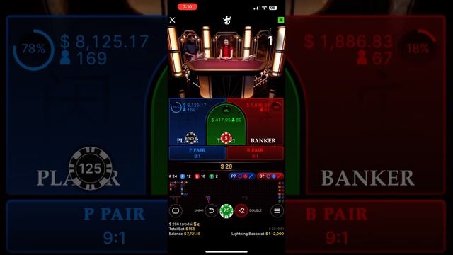 How to play Lightning Baccarat Insurance to recoup the cost of the commission ⚡️⚡️Baccarat Strategy смотреть онлайн