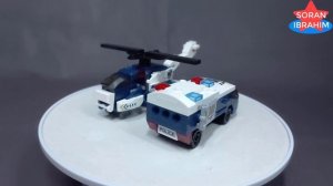 6 in 1 Combiner : Qman 41104 Phantom Cop ( 03 ) ⚡️ Speed Build Enlighten Lego Transformers combiner