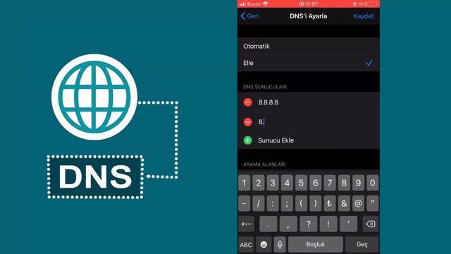 iPhone'larda DNS adresi nasıl değiştirme смотреть онлайн