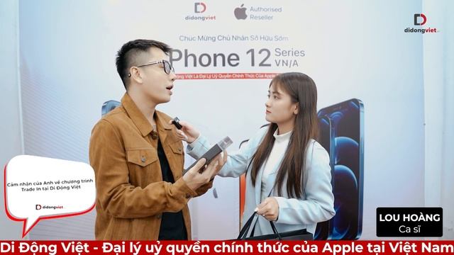 Ca sĩ Lou Hoàng đã đến Di Động Việt để Trade-in iPhone 12 Pro Max смотреть онлайн