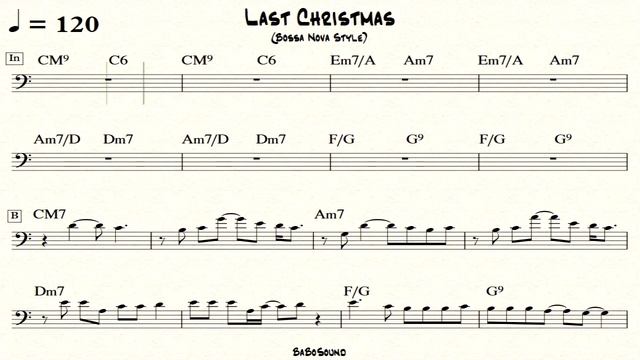 Last Christmas / Jazz Backing Track (No Bass) / Drum & Piano With Bass Clef смотреть онлайн