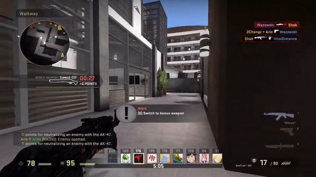 CS GO DeathMatch: AK-47 смотреть онлайн