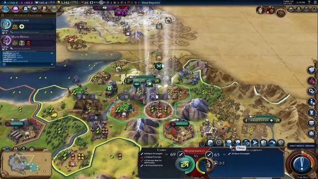 Civilization VI Gilgamesh Offline Game Episode 2: The Great Egyptian War (Part 5) смотреть онлайн