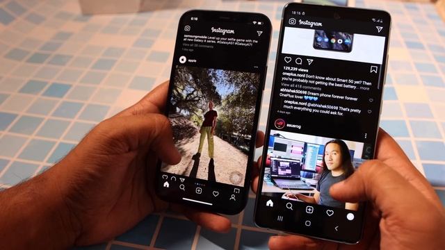 iPhone 12 vs S20 Fe Speed Test смотреть онлайн