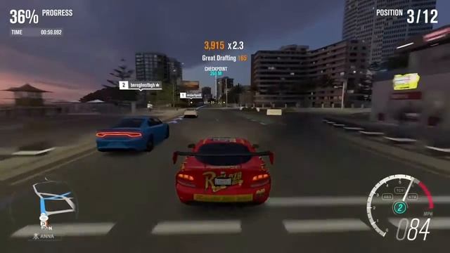 Racing my dodge viper with lighting mcqueen wrap!!!! смотреть онлайн