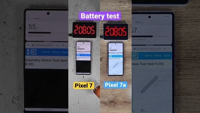 Pixel 7a vs 7 battery test! смотреть онлайн