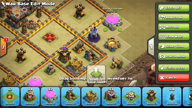 New Best TH9.75 Anti 3 star War Base #5 | 275 wall | CLASH OF CLANS | 2018 | смотреть онлайн