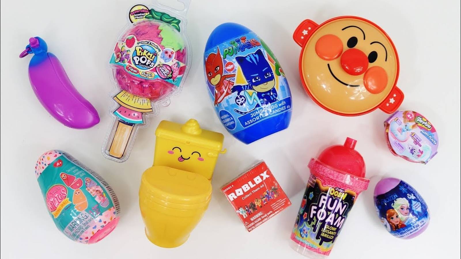 🚀 Детские залипалки: Игрушки Киндер Сюрприз распаковывают Pikmi Pops, Squishy, PJ Masks, Anpanman смотреть онлайн