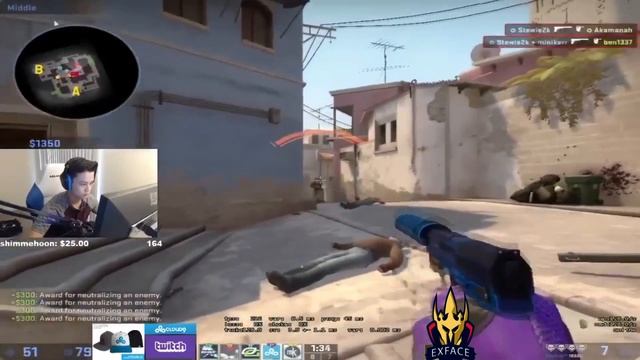 STEWIE2K РАЗРЫВАЕТ ESEA/ЖЁСТКИЕ РАУНДЫ! +CFG смотреть онлайн