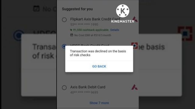 Fix Transaction Was Declined On The Basis Of Risk Checks Problem In Phonepe And Flipkart
