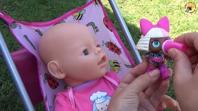 #Бебибон Дочки матери с пупсом Играем кормим малыша Мультики для детей