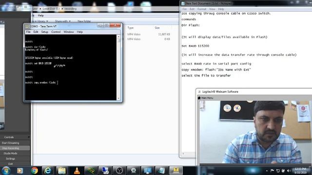 CISCO Formatted Switch IOs Installation with Console cable Urdu смотреть онлайн
