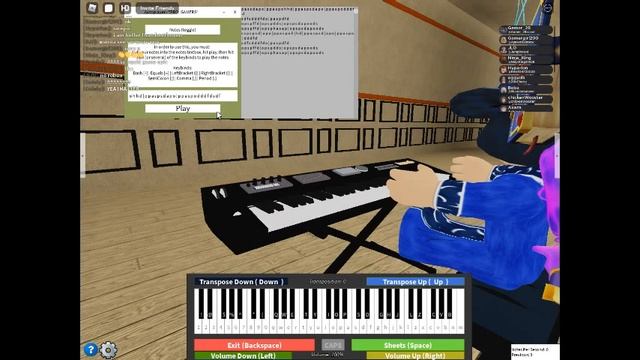 Playing Songs On Roblox Piano With auto смотреть онлайн