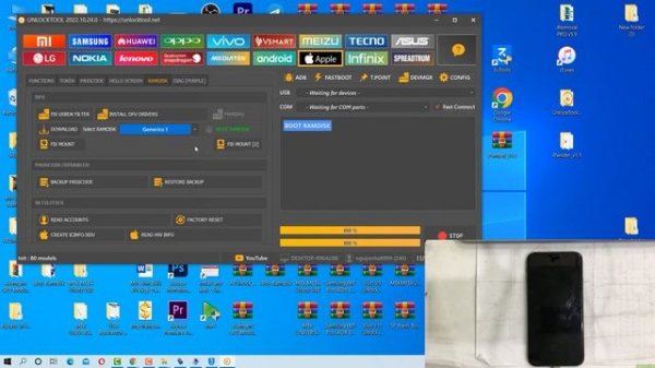 Bypass iPhone X with signal by UnlockTool when iPhone unavailable, disabled, passcode