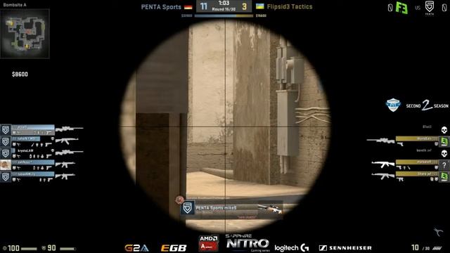 FlipSid3 vs. PENTA [Map 1 BO2] Counter Pit League Season 2 Europe: Group B смотреть онлайн