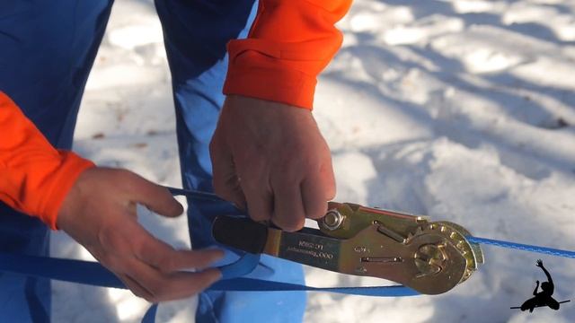 Slack Blog - Как натянуть слэклайн (how to set up a slackline with a ratchet) смотреть онлайн