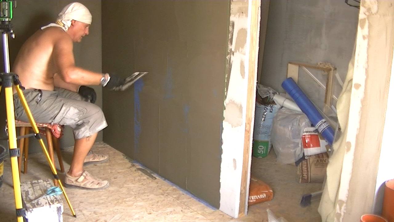 Штукатурка стен по сетке 5