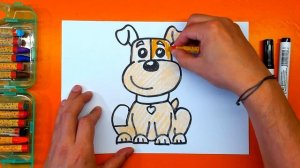 Как нарисовать СОБАЧКУ - Звери РыбаКит