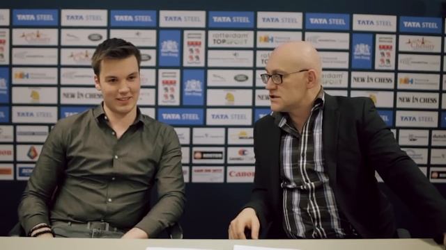 Tata Steel Chess 2015 - Press Conference - Robin van Kampen round 8 смотреть онлайн