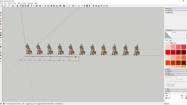 BEST SketchUp Array Copy Mode Trick смотреть онлайн