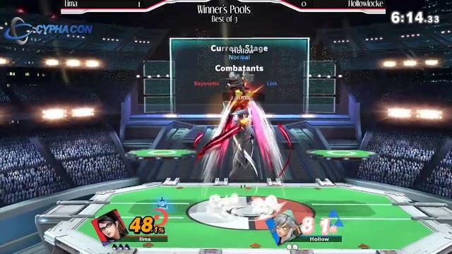 Lima (Bayonetta) vs Hollowlocke (Link) - CyPhaCon Mini (Winner's Pools) смотреть онлайн