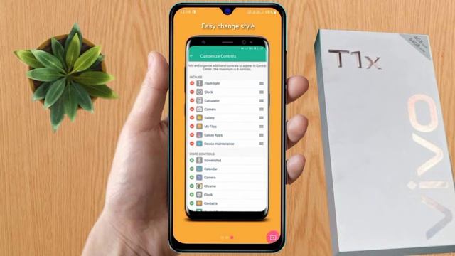 vivo t1x ko iphone kaise banaye | vivo t1x control center change смотреть онлайн