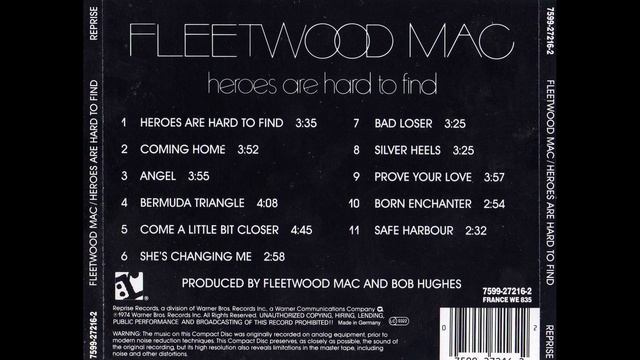 Angel - Heroes are Hard to Find - Fleetwood Mac, 1974 смотреть онлайн