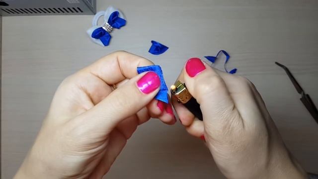МК Маленькие, Симпатичные Бантики в Школу на каждый день. DIY Школьные Банты Канзаши. смотреть онлайн