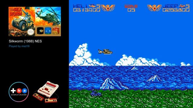 Silkworm (1988) NES - 2 Players [TAS] смотреть онлайн