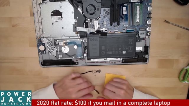 Dell Inspiron 17 5000 Series P35e Disassembly Laptop Charge Port Power Jack Repair Fix Taking Apart