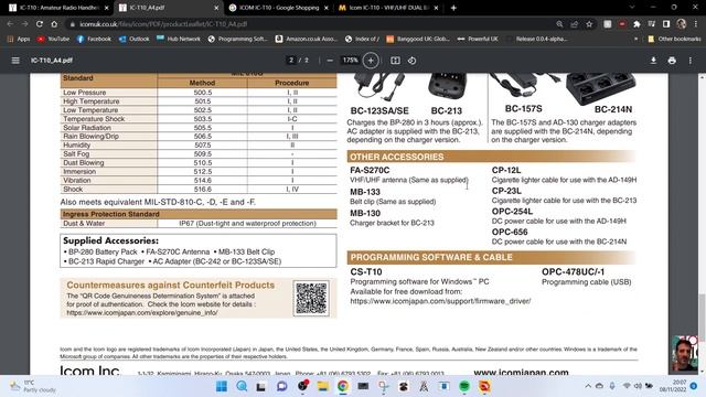 NEW - ICOM IC-T10 Dual Band V/UHF Transceiver смотреть онлайн