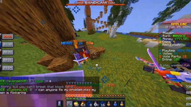 HOW I DESTROYED THIS PLAYER IN APPLE MC BANANA | #applemc #survival #server #public #minecraft смотреть онлайн