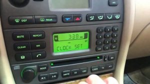 Set Clock on Jaguar X Type
