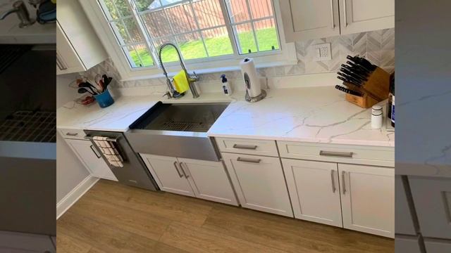 Beautiful MSI Calacatta Laza Quartz Countertops Installation - Discover Granite & Marble смотреть онлайн